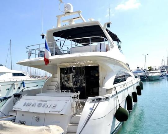 Alquiler de megayate Marquis de 69 pies de potencia en la Costa Azul, Francia