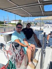 Large Catamaran Captain Training on 46' Lagoon 450!