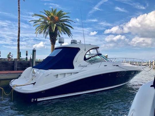 Cuddy Sea Ray 40 ft Sundancer for tour summer getaway at sea !