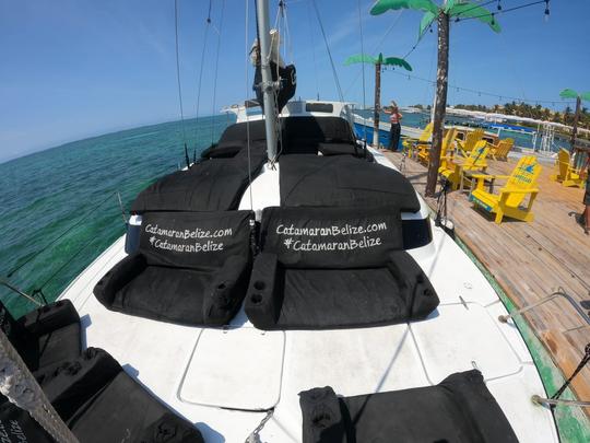 Fretamento de catamarã privado de 35 pés em Belize