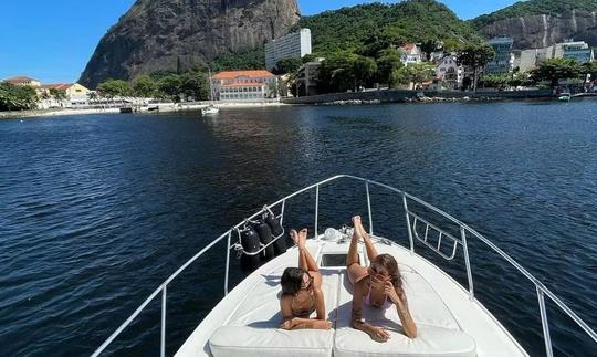 36ft Fortune Oceanic Flybridge Yacht Rental in Rio de Janeiro, Brazil