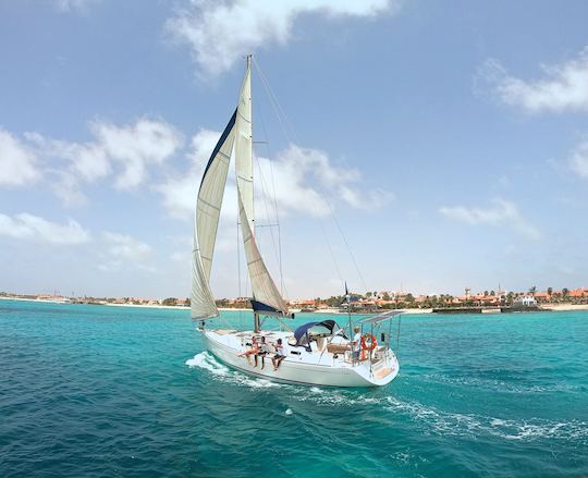 Full day sailing trip in Sal, Cape Verde, on a Dufour 455 Grand Large 