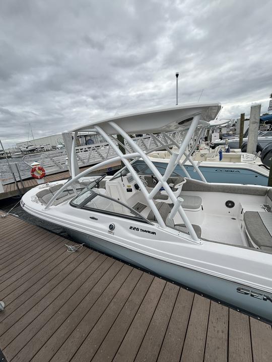 Seafox 226 Traveler for Fishing, Cruising, Sandbar and more - do it all boat!