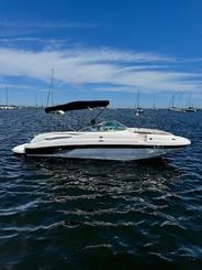 13 Person 26ft Chaparral Powerboat on Lake Michigan with a Bathroom!