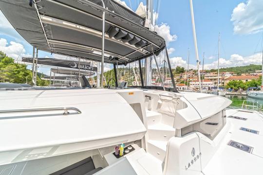 Sailing Catamaran Lagoon 46 on Bay of Kotor