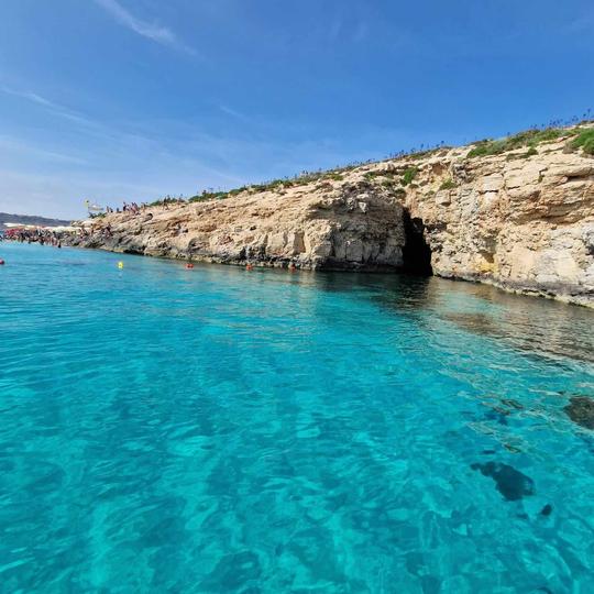 MALTA Gozo Comino Caves Caves Crystal/Blue Lagoon - Passeios de barco privados