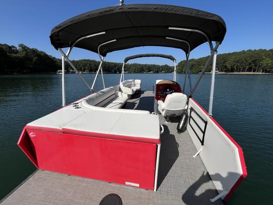 Big Red 24' Larson Pontoon and 250HP of Excitement