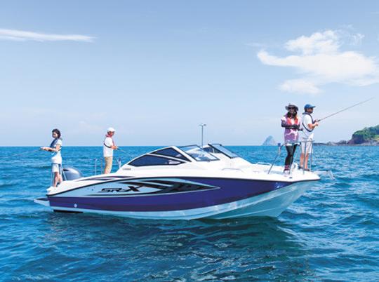 YAMAHA Multi-Purpose 24' boat at Kisarazu. Enjoy both fishing and cruising!!