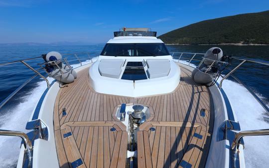 Galeon 640 Fly Motor Yacht "BELLA ZIO" In ACI marina Split, Croatia