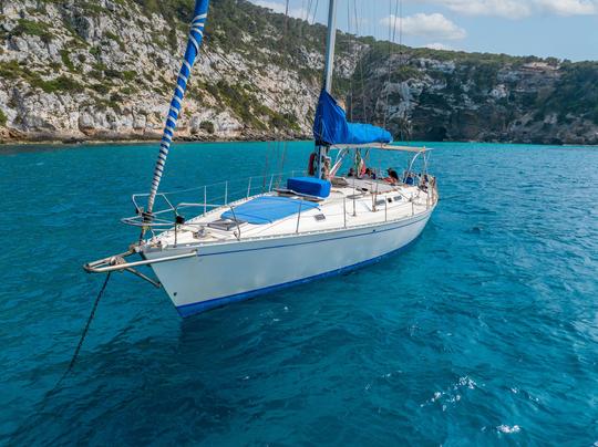 Cómodo velero de 50 pies con 4 cabinas y 4 baños en Ponza y Palmarola