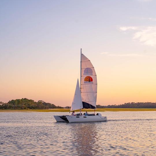  CATAMARAN ET DAUPHIN SAIL FOLLY BEACH SC