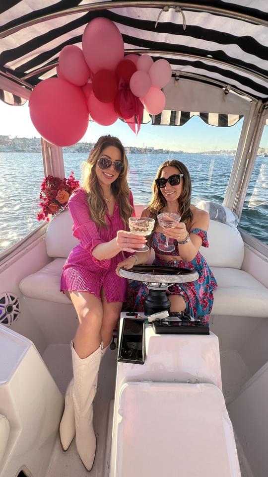 Pretty in Pink 21-Ft Duffy | Driver Included on All Charters (Up to 12 Guests)