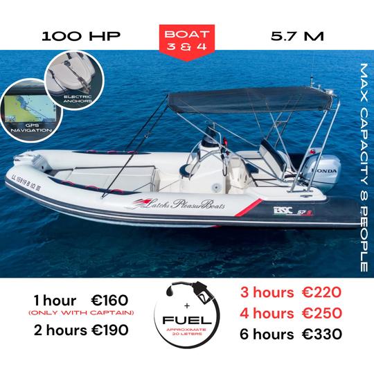 Rent IO3 Inflatable Boat (8 people) Poli Chrysochous