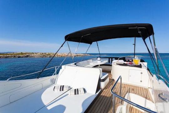 52ft Majestic Sky Motor Yacht Rental in Ibiza, Balearic Islands 