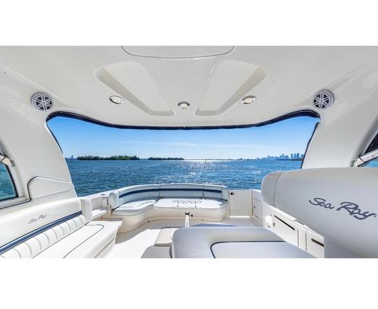 Belo iate Sea Ray de 55 pés em Miami, Fort Fort Lauderdale - Aventura - Houlover