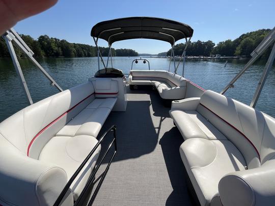 Big Red 24' Larson Pontoon and 250HP of Excitement