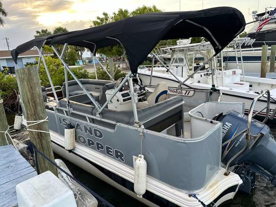 22ft Hurricane Pontoon Rental in Punta Gorda, Florida