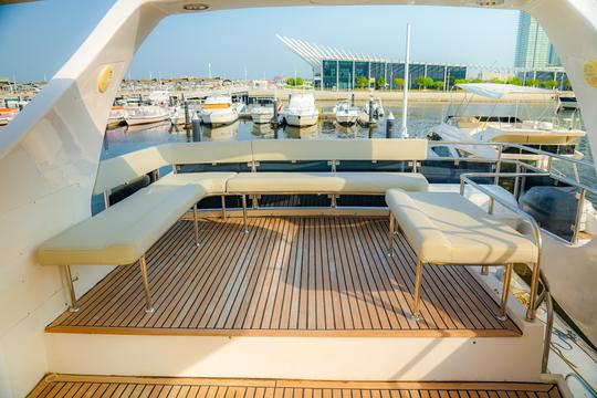 Luxury New 72ft Majesty for 28 guest in Dubai Marina Harbor 