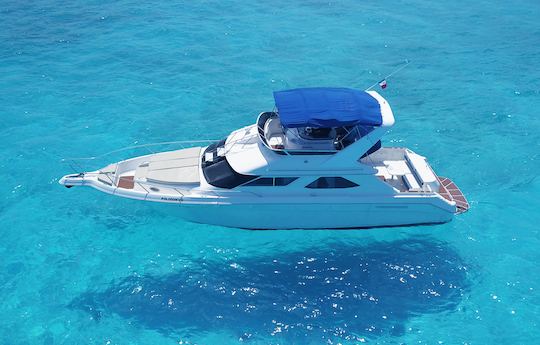 Deluxe Yacht 48ft with FlyBridge in Cancun