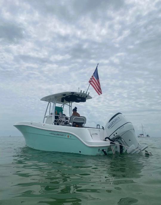 23’ of island fun! Islands* sandbars* snorkeling* cruising in Tarpon Springs FL