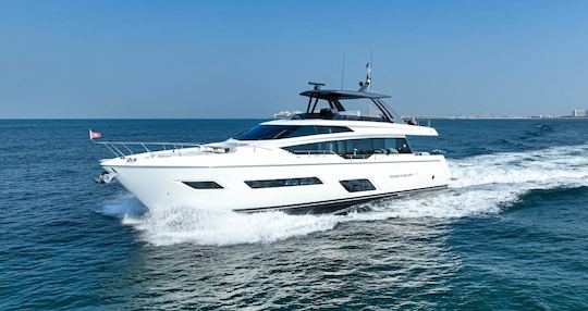 Yacht charter in Dubai Marina · Ferretti — 780 (2019)