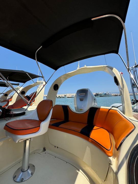 Hire Paros 18ft Ballistic RIB For 7 Guests