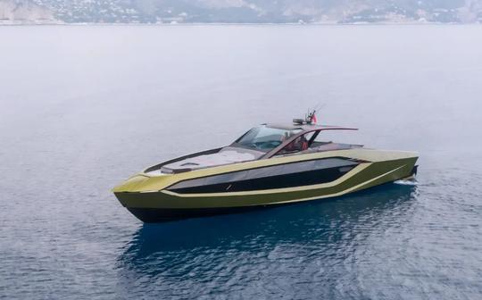 63 foot sports yacht that combines Lamborghini's automotive design with luxury!