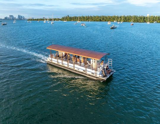 Meilleur bateau de fête de 45 pieds sur la rivière de Miami Jusqu'à 24 personnes !