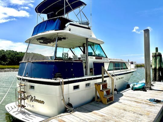 43ft Hatteras Yacht for Parties and Sightseeing!!