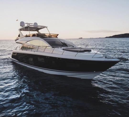 Fretamento tripulado do Pearl 67 Power Mega Yacht em Port Calanova, Espanha