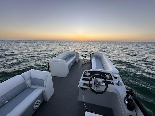 23ft Pontoon Boat with 115 Suzuki Hp engine in Nokomis