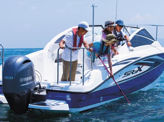 YAMAHA Multi-Purpose 24' boat at Kisarazu. Enjoy both fishing and cruising!!