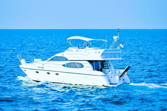 Charter Luxury 50' Majesty Yacht — 3 Bedrooms, up to 18 Guests in Dubai Marina 