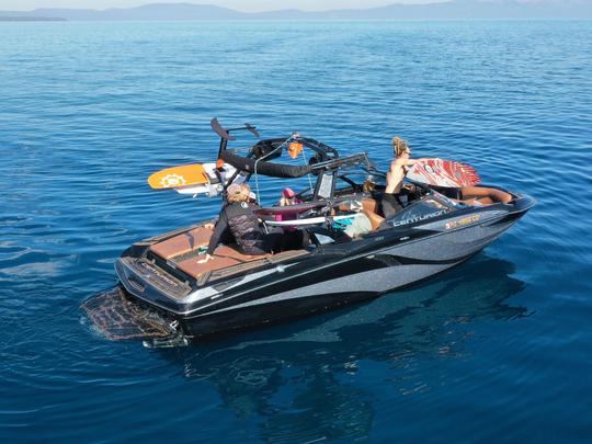 Wakesurf Charter on Lake Tahoe | Centurion Fi23 Bowrider