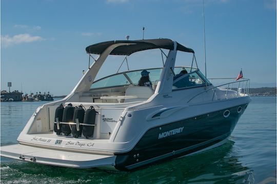 $300 per hour | 8 PPl | Water Activity + Grill BBQ | Monterey 322 Cruiser