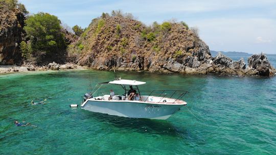 Pesca, mergulho e snorkel, lancha, Bangkok Culio 1, console central para 6 pessoas