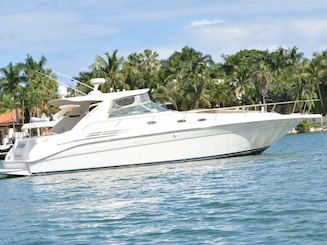 Searay Sundancer 48ft long in Miami Beach!