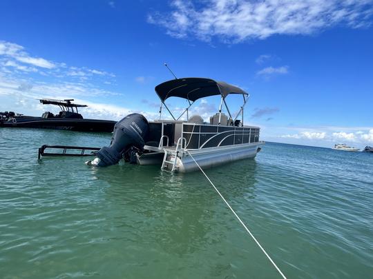 LINDO Bennington TRITOON 150 HP Holmes Beach, série Anna Maria Fishing 