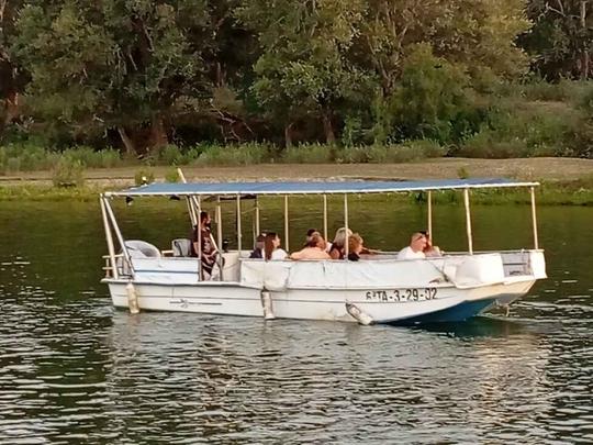 BARCO CONFORTÁVEL DE 12 PASSAGEIROS PARA NAVEGAR PELO RIO EBRO A PARTIR DE TORTOSA