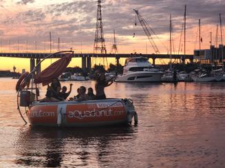 Aqua Donut BBQ Boat for 10 People in Docklands