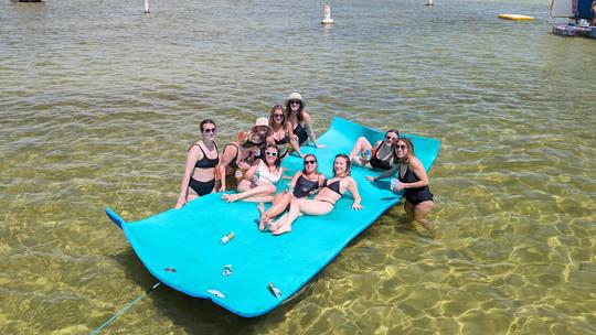 Tiki Pontoon Boat for Crab Island 3 Hour Bachelorette Party!!