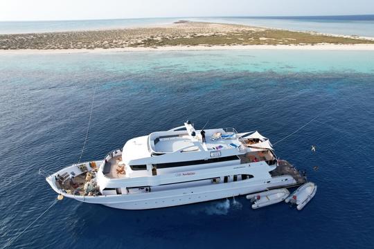 34M Custom Built Mega Yacht for charters all around the Red Sea