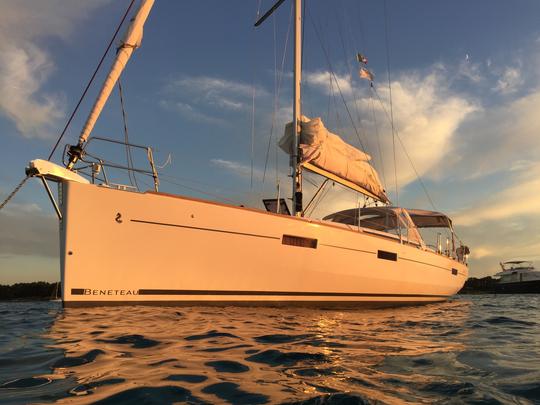 Beautiful Oceanis 45 Sailing French Riviera