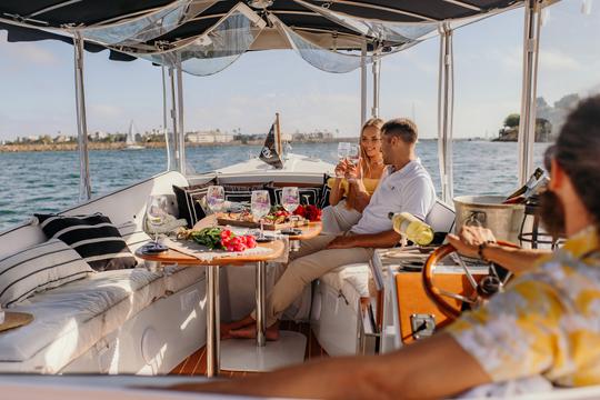 Barco elétrico Duffy de luxo de 22 pés com capitão | Marina del Rey, Los Angeles