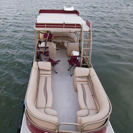 13 Person Waterslide Double Decker Pontoon in Lewisville, Texas (Free Lily Pad!)