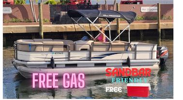 DEERFIELD BEACH PONTOON RENTAL 💥 SEATS 10 ⛽️ FREE GAS