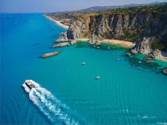 Viaje en barco de Tropea a Capo Vaticano