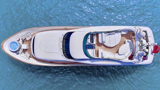 84ft Malex Ann Maiora Mega Yacht available for charter in Puerto Banus, Marbella