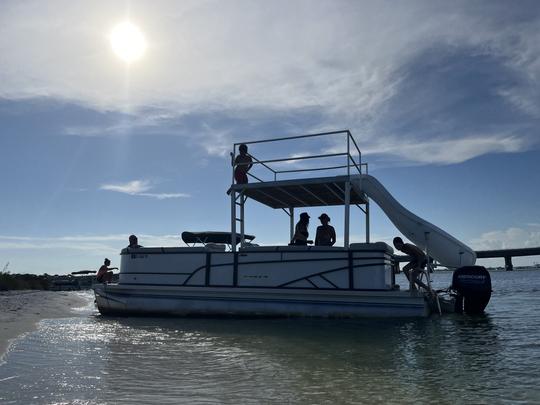 24ft Crest Double Decker Pontoon with Slide