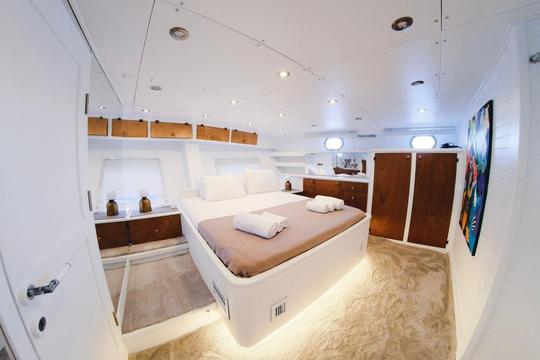 Sail away in style aboard our stunning Gulet, where relaxation meets adventure 